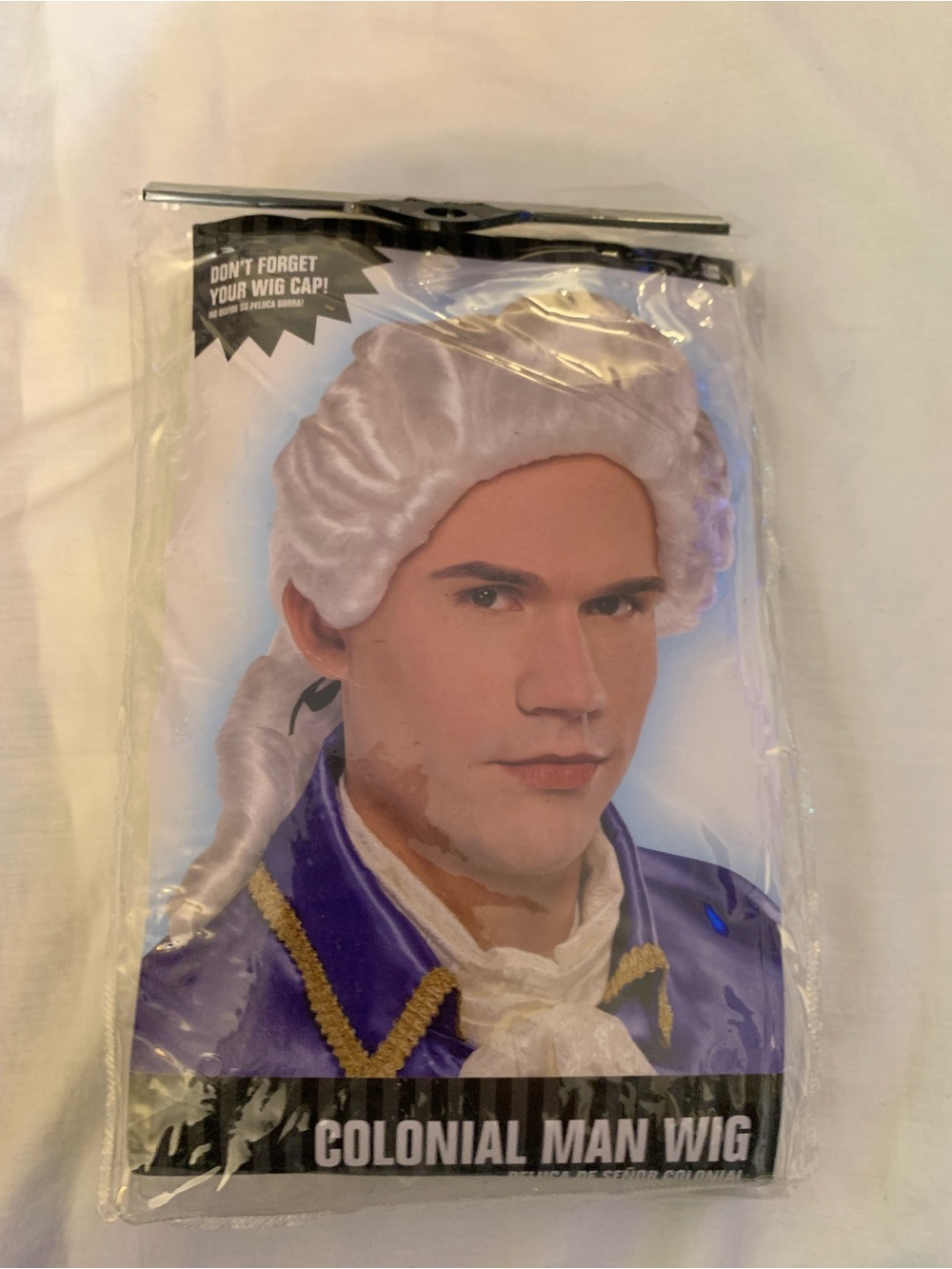 Amscan White Colonial Man Wig